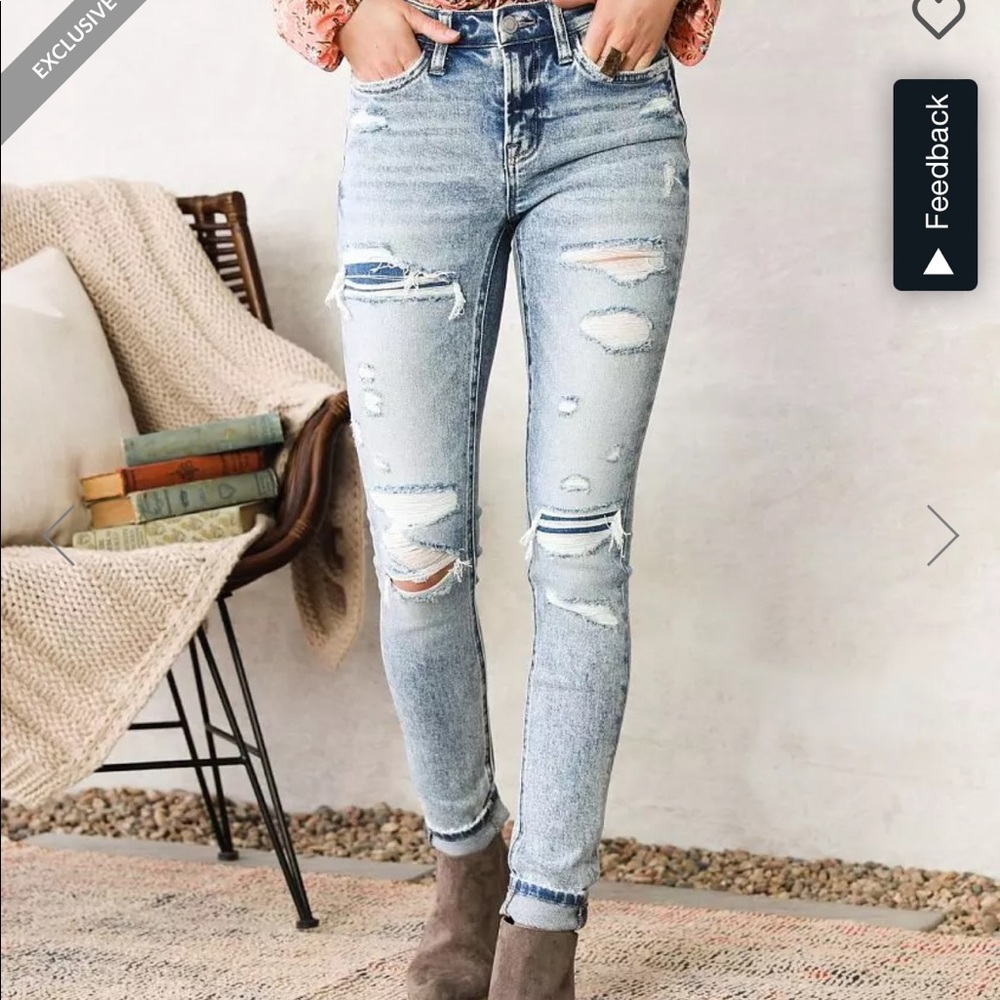 Bridge by Gly Hudson Mid-Rise Skinny Stretch Jean